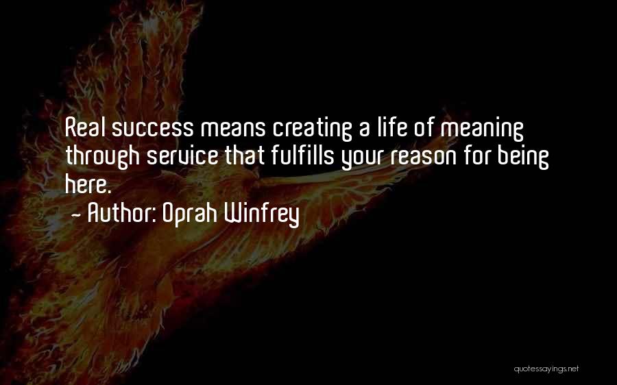 Meaning Of Success Quotes By Oprah Winfrey
