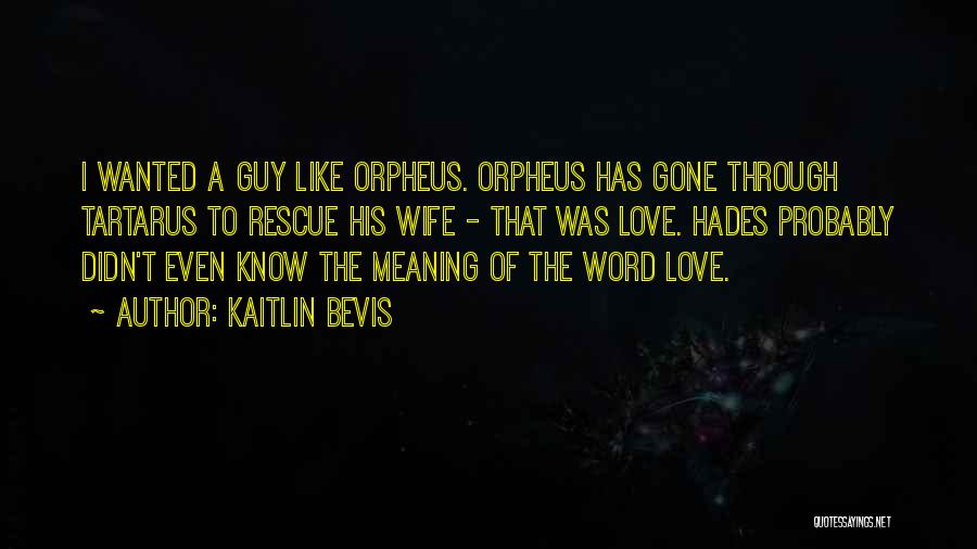 Meaning Of The Word Love Quotes By Kaitlin Bevis