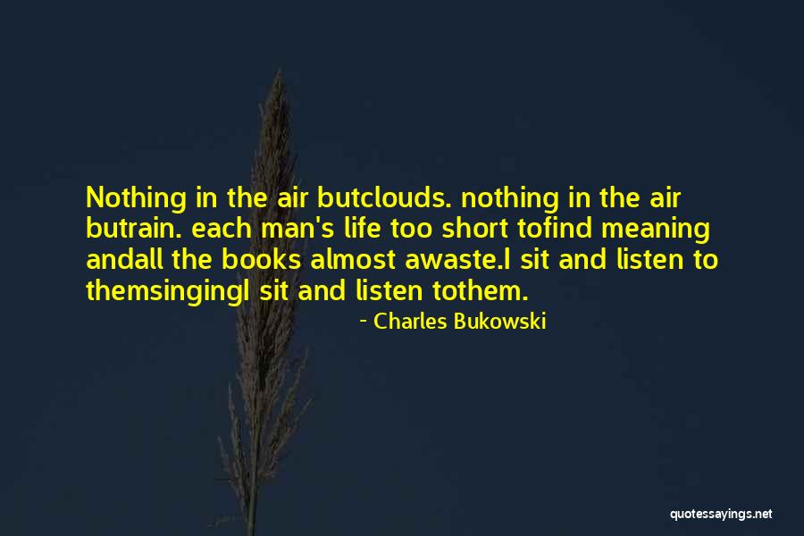 Meaning Short Quotes By Charles Bukowski