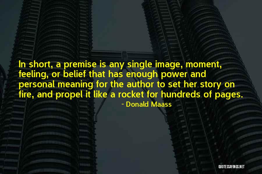 Meaning Short Quotes By Donald Maass