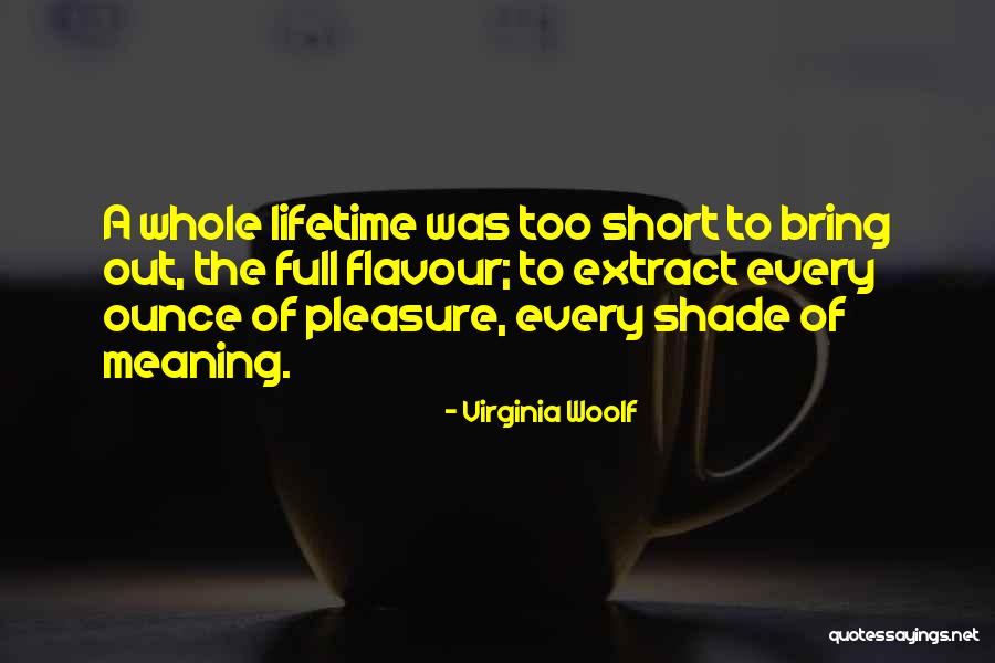 Meaning Short Quotes By Virginia Woolf