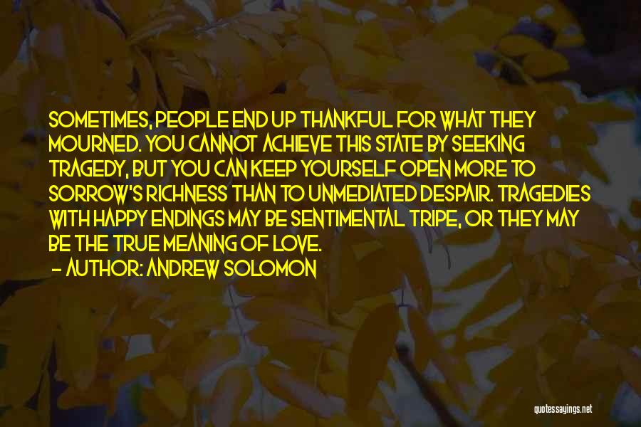 Meaning True Love Quotes By Andrew Solomon