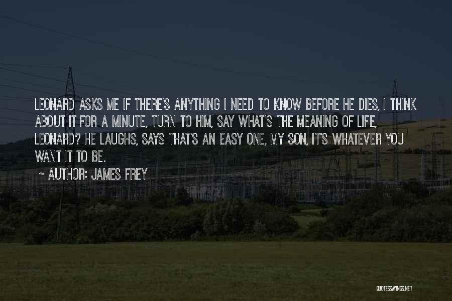 Meaning What You Say Quotes By James Frey