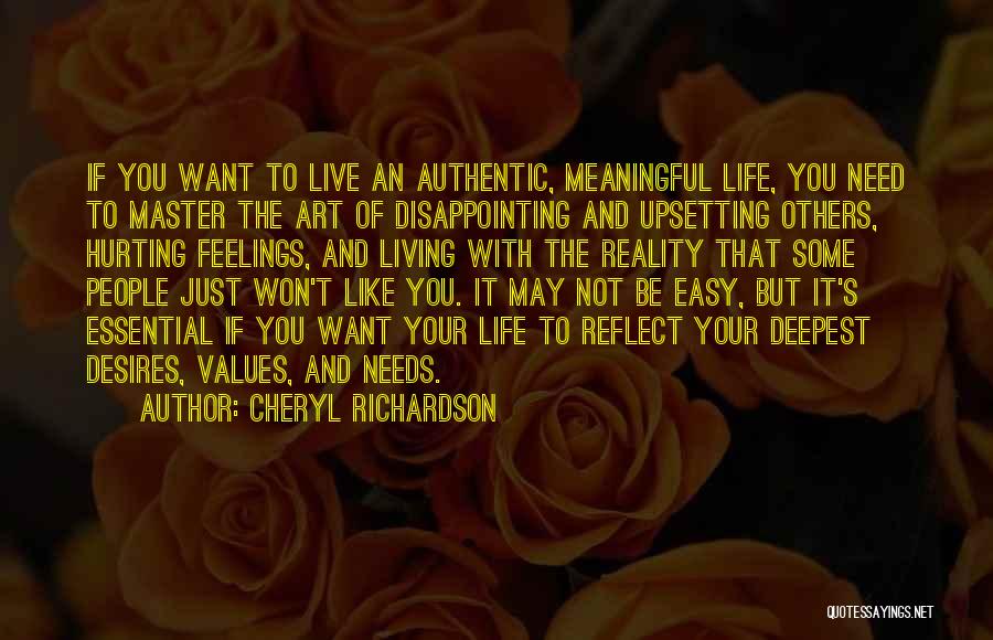 Meaningful Art Quotes By Cheryl Richardson