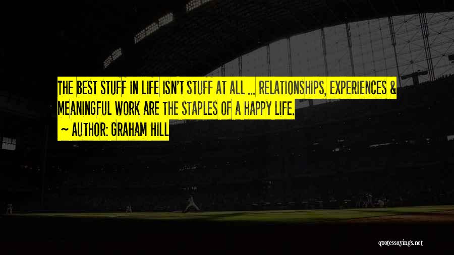 Meaningful Experiences Quotes By Graham Hill