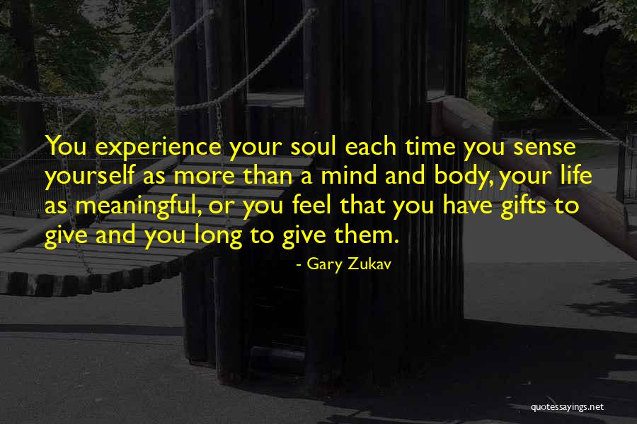 Meaningful Gifts Quotes By Gary Zukav