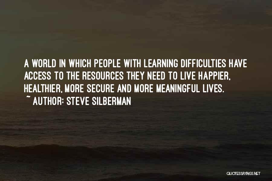 Meaningful Learning Quotes By Steve Silberman