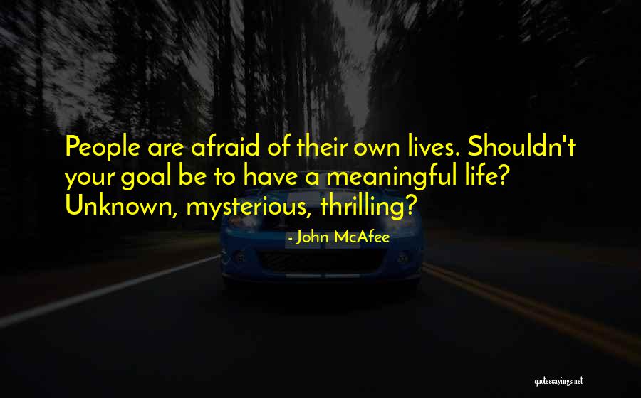 Meaningful People In Your Life Quotes By John McAfee Meaningful People In Your Life Quotes By John McAfee