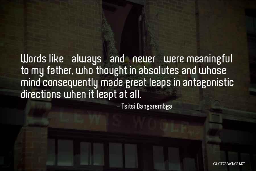 Meaningful Words Quotes By Tsitsi Dangarembga