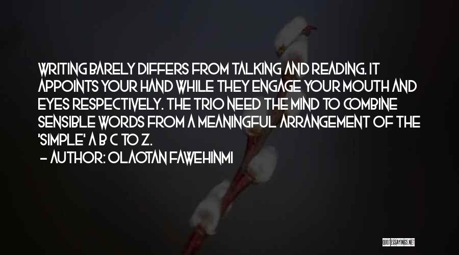 Meaningful Writing Quotes By Olaotan Fawehinmi