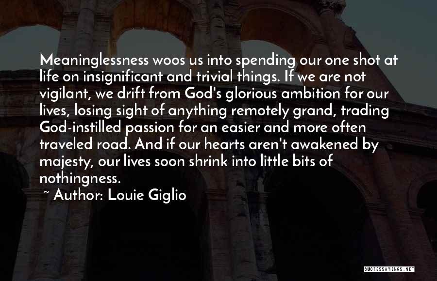 Meaninglessness Of Life Quotes By Louie Giglio