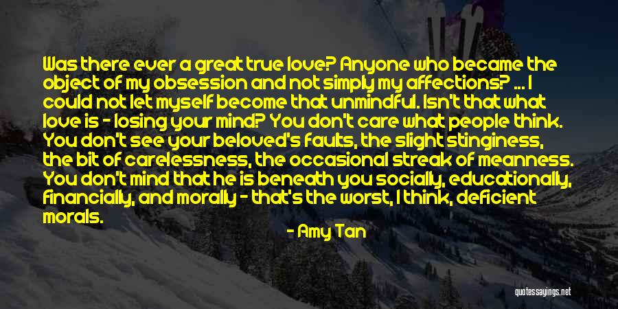 Meanness Love Quotes By Amy Tan