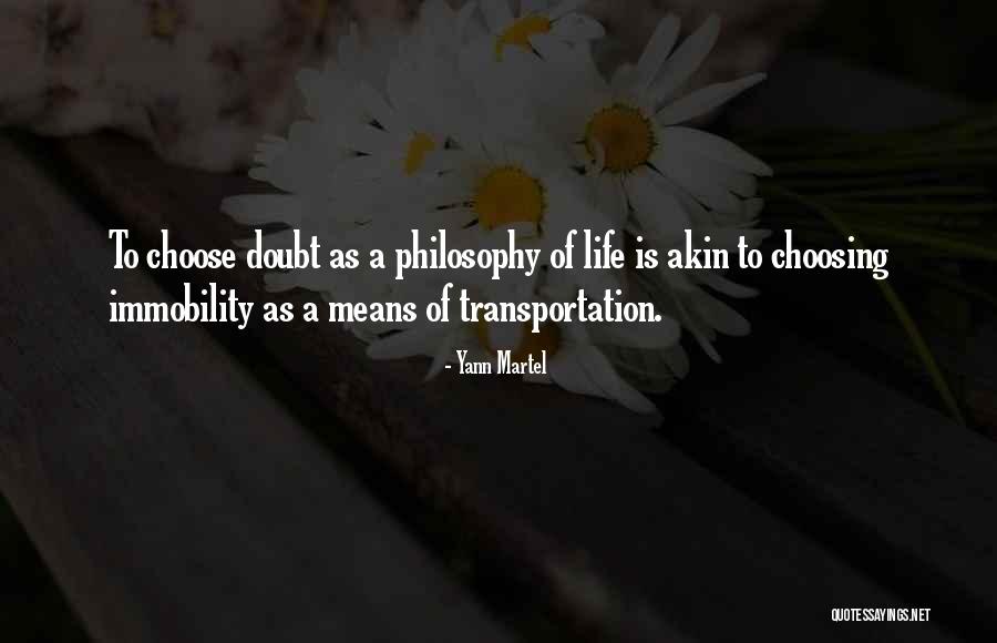 Means For Transportation Quotes By Yann Martel Means For Transportation Quotes By Yann Martel