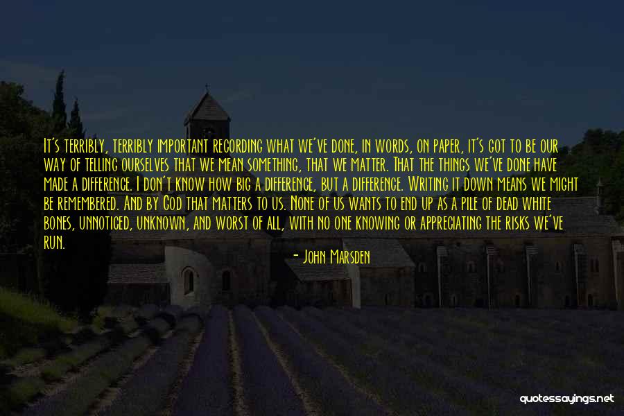 Means God With Us Quotes By John Marsden Means God With Us Quotes By John Marsden