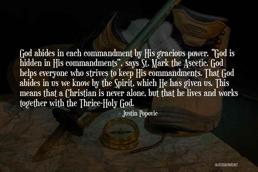 Means God With Us Quotes By Justin Popovic Means God With Us Quotes By Justin Popovic