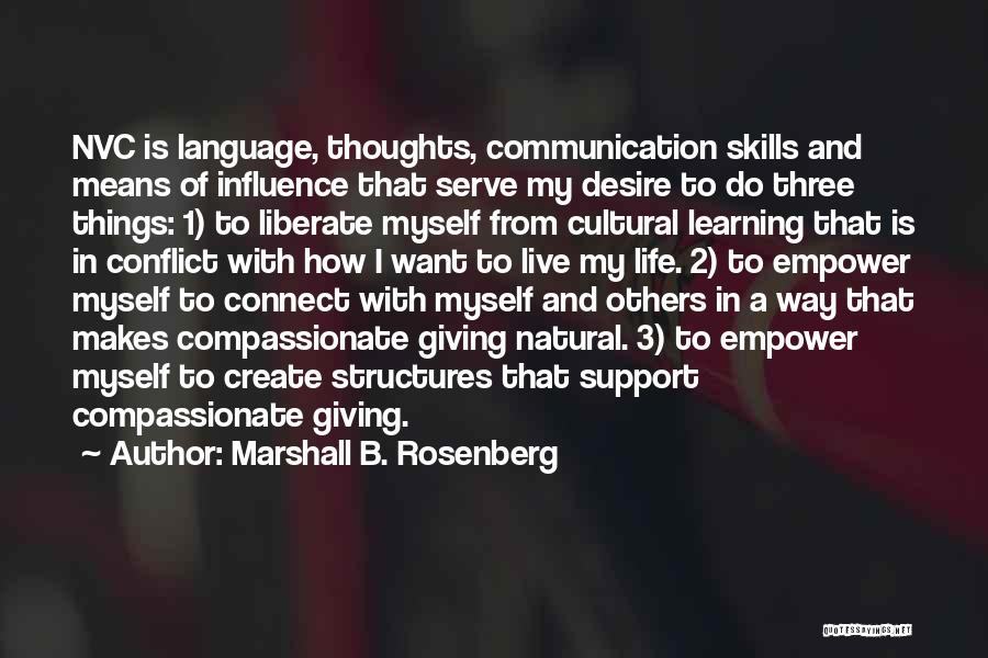 Means Of Communication Quotes By Marshall B. Rosenberg