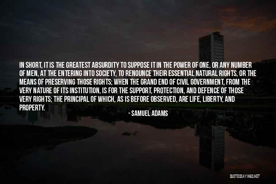 Means Of Life Quotes By Samuel Adams