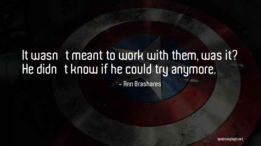 Meant Quotes By Ann Brashares Meant Quotes By Ann Brashares