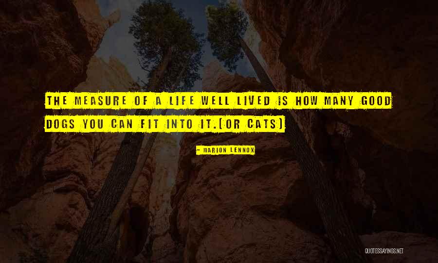 Measure Life Quotes By Marion Lennox Measure Life Quotes By Marion Lennox