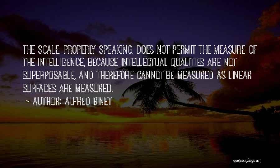 Measure Of Intelligence Quotes By Alfred Binet