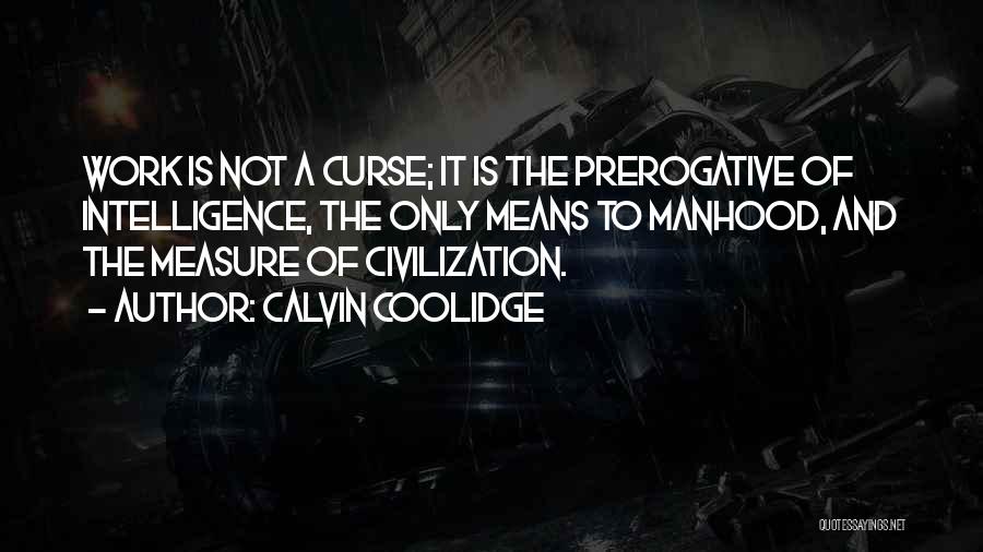 Measure Of Intelligence Quotes By Calvin Coolidge