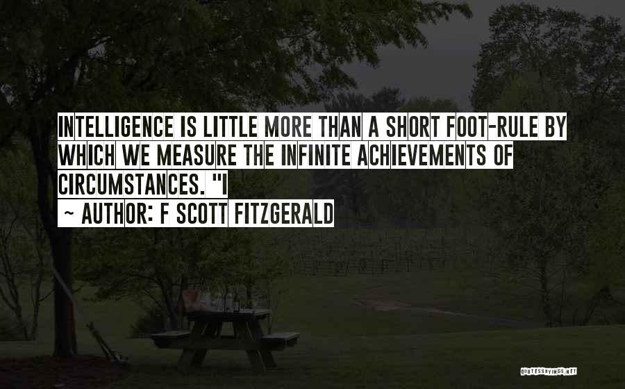 Measure Of Intelligence Quotes By F Scott Fitzgerald