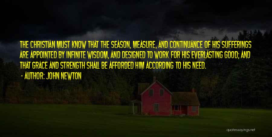 Measure Of Strength Quotes By John Newton