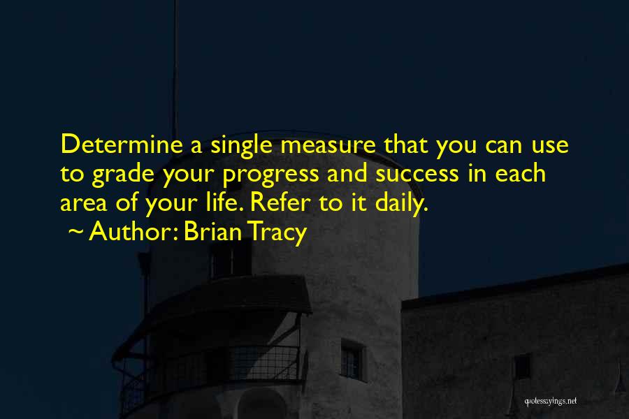 Measure Of Success Quotes By Brian Tracy