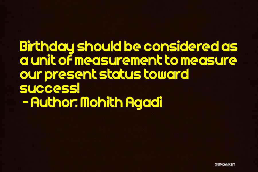 Measure Of Success Quotes By Mohith Agadi