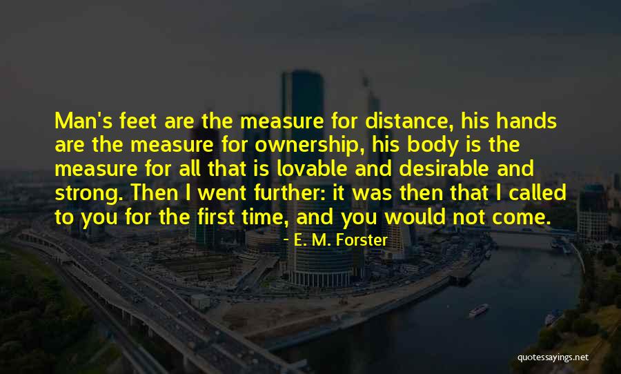 Measure The Distance Quotes By E. M. Forster Measure The Distance Quotes By E. M. Forster