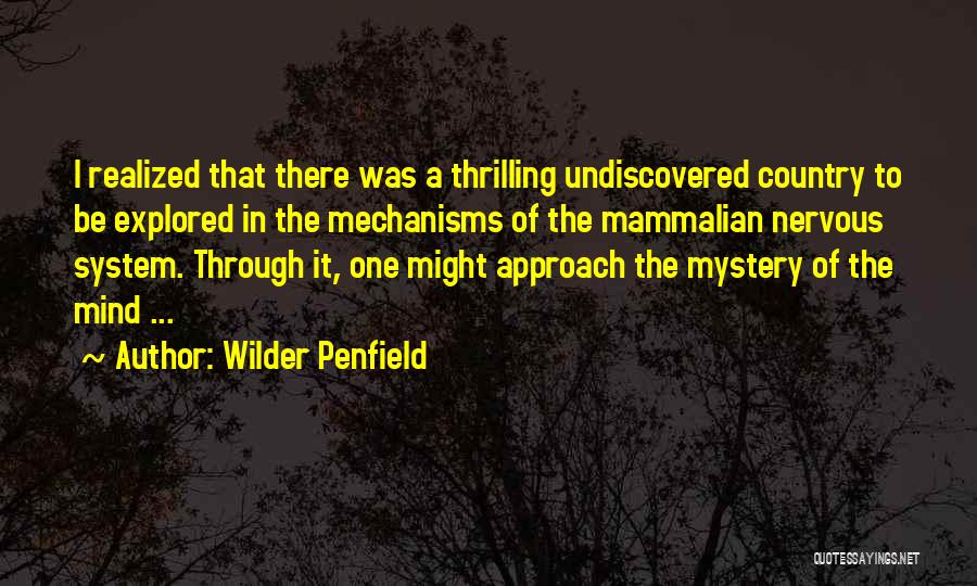 Mechanisms Quotes By Wilder Penfield