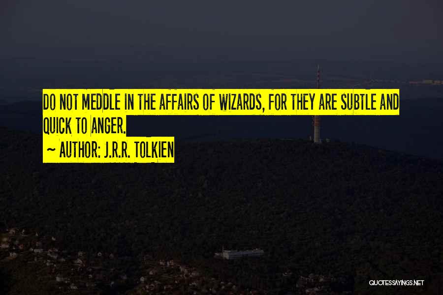 Meddle Quotes By J.R.R. Tolkien