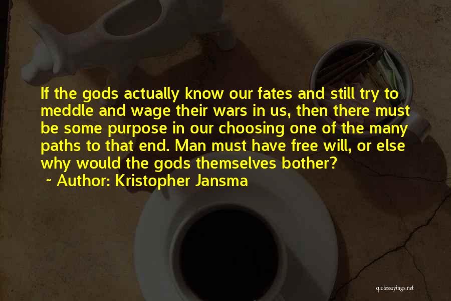 Meddle Quotes By Kristopher Jansma