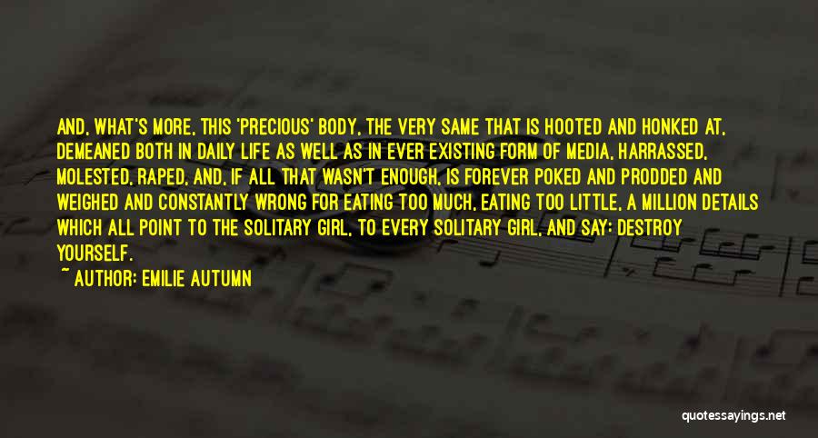Media And Eating Disorders Quotes By Emilie Autumn