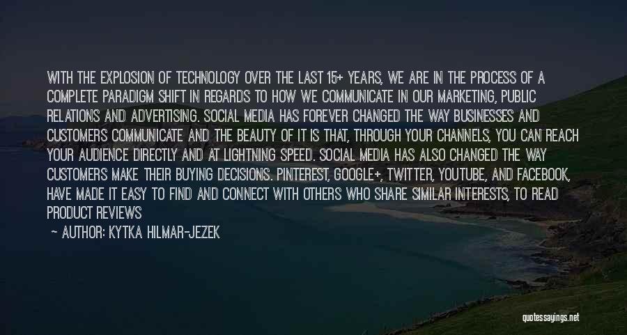 Media And Marketing Quotes By Kytka Hilmar-Jezek