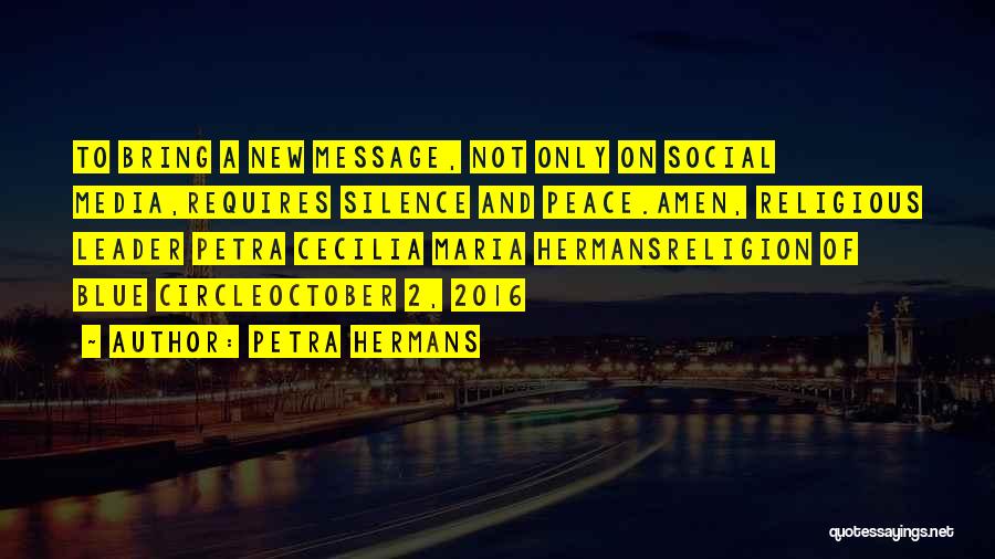 Media And Religion Quotes By Petra Hermans