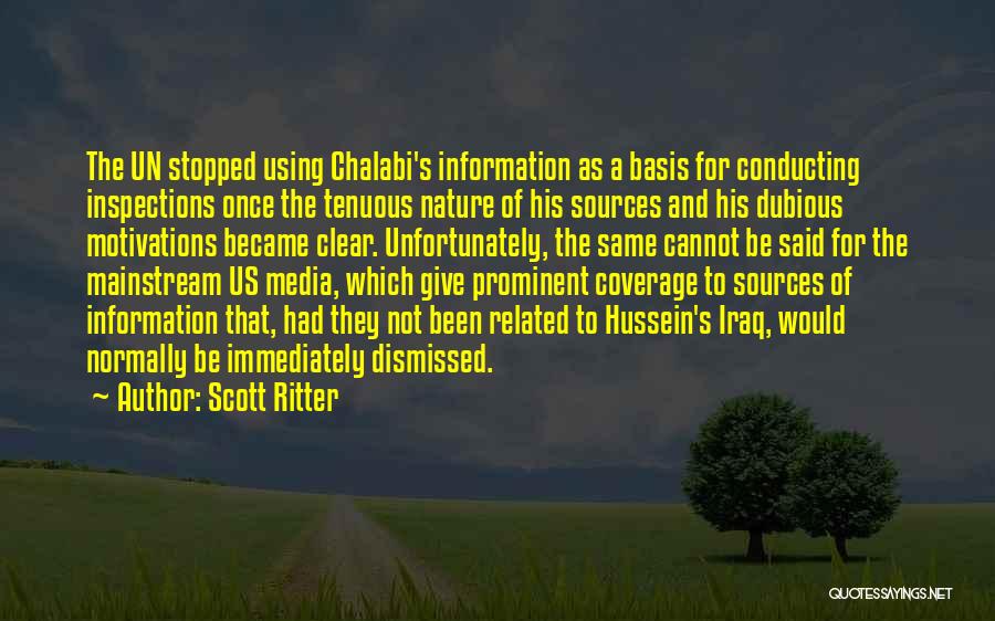 Media Coverage Quotes By Scott Ritter
