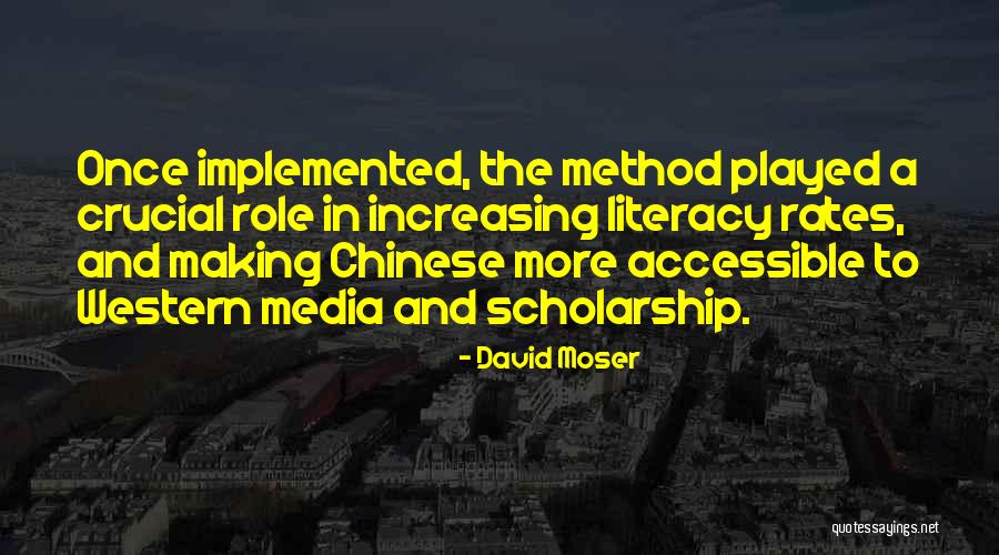 Media Role Quotes By David Moser Media Role Quotes By David Moser