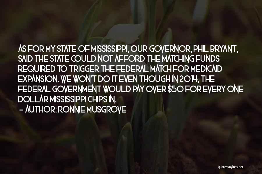 Medicaid Expansion Quotes By Ronnie Musgrove