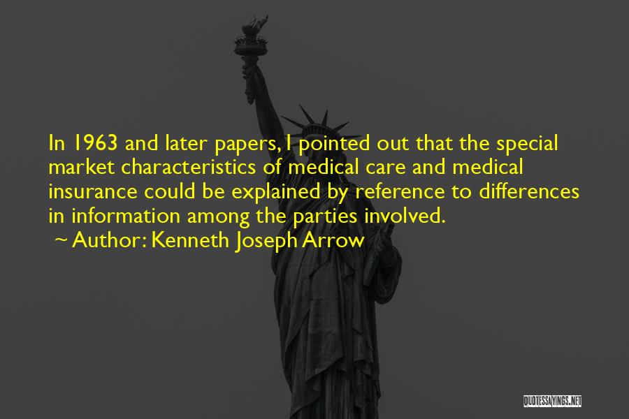 Medical Insurance Quotes By Kenneth Joseph Arrow