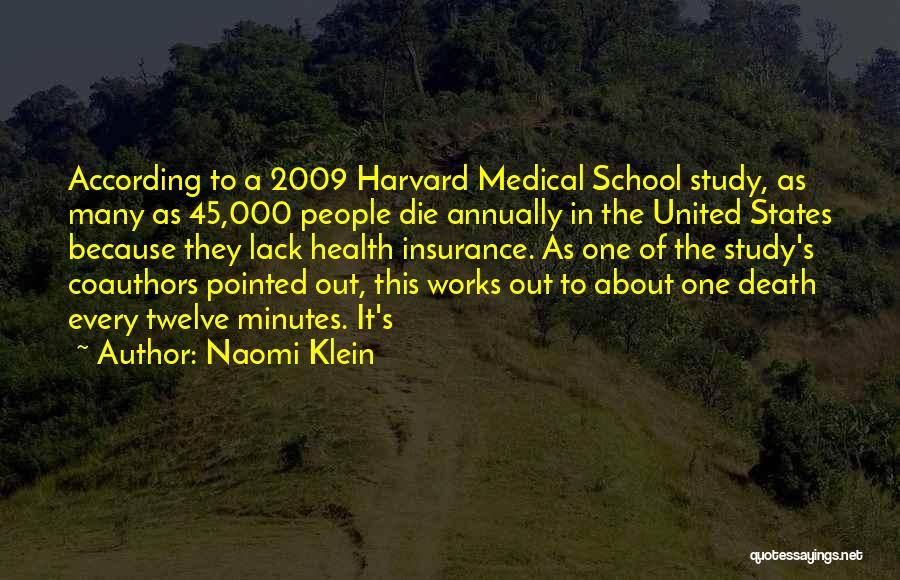 Medical Insurance Quotes By Naomi Klein