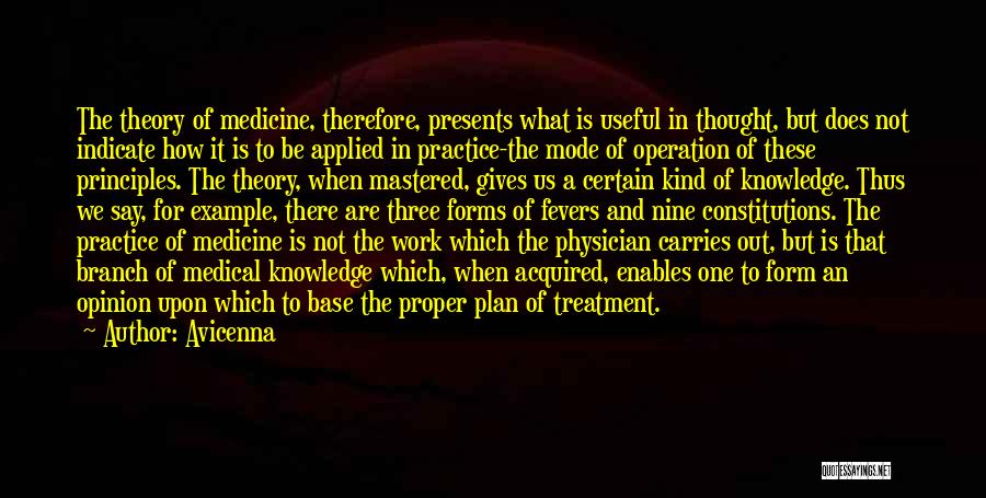 Medical Practice Quotes By Avicenna