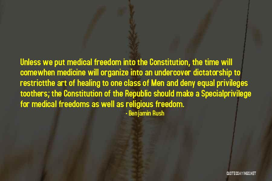 Medicine And Art Quotes By Benjamin Rush