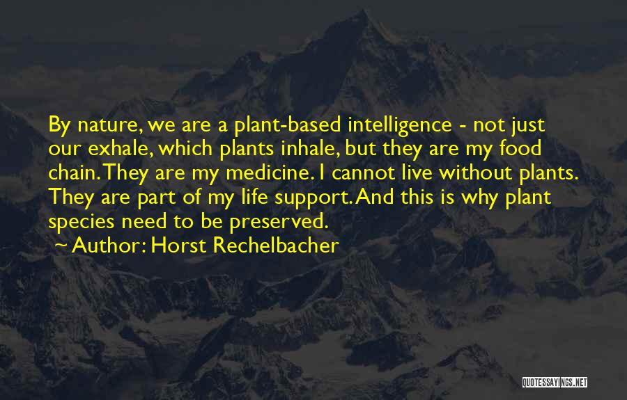 Medicine And Food Quotes By Horst Rechelbacher