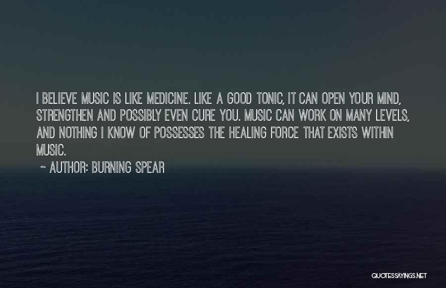 Medicine And Healing Quotes By Burning Spear