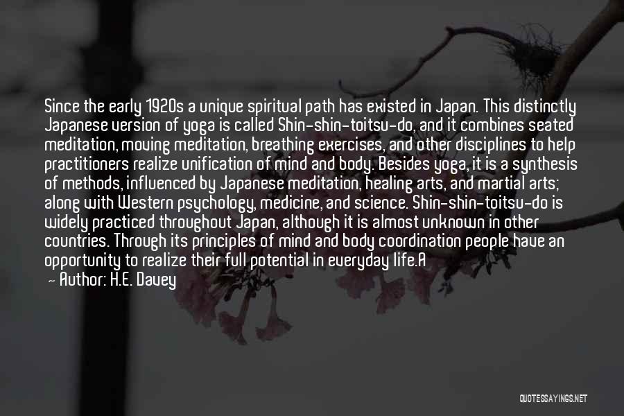 Medicine And Healing Quotes By H.E. Davey Medicine And Healing Quotes By H.E. Davey
