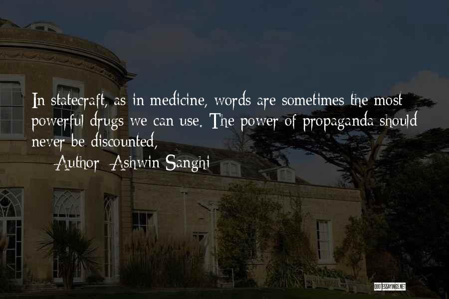 Medicine Drugs Quotes By Ashwin Sanghi