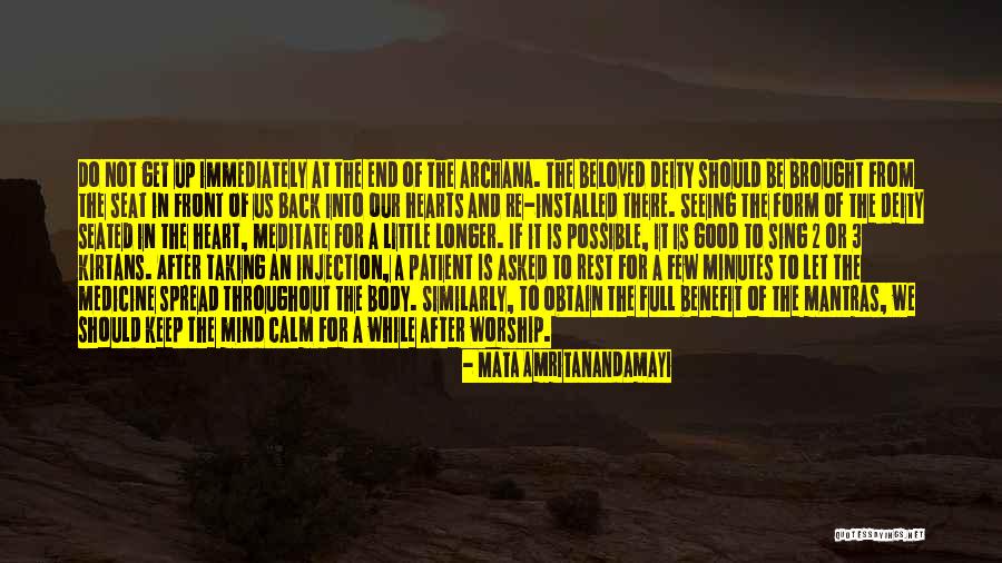 Medicine To Calm Quotes By Mata Amritanandamayi