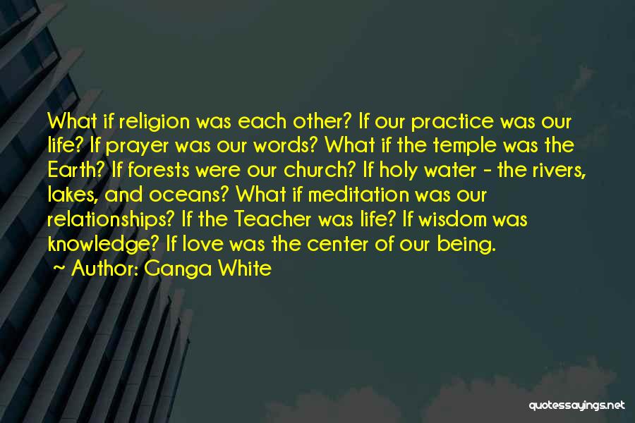 Meditation And Prayer Quotes By Ganga White