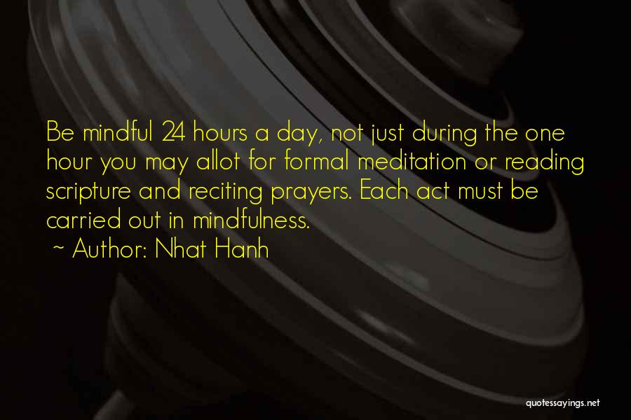 Meditation And Prayer Quotes By Nhat Hanh